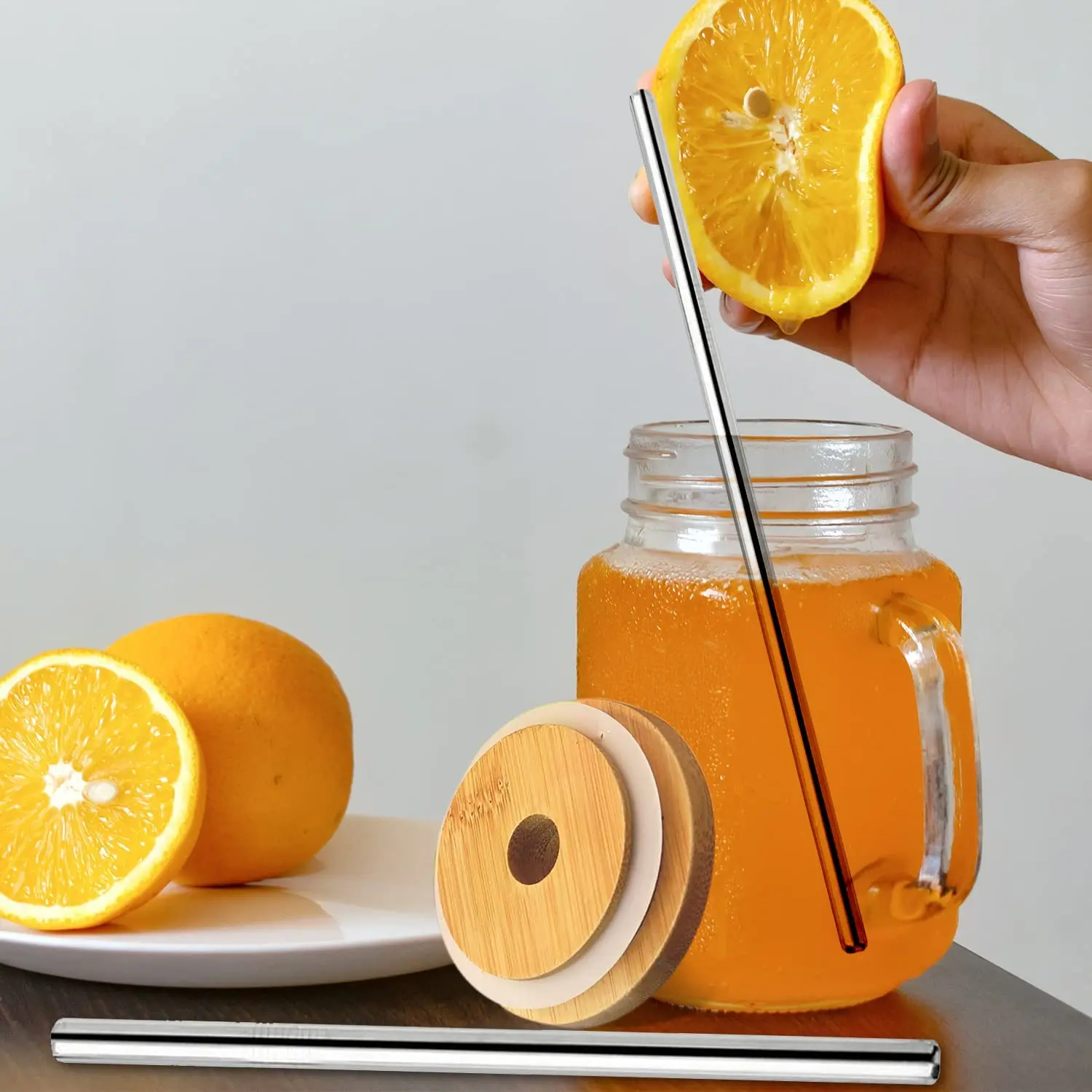 Reusable Fruit Juice Cool Drin - Mason Jar 8Oz 评论和价格
