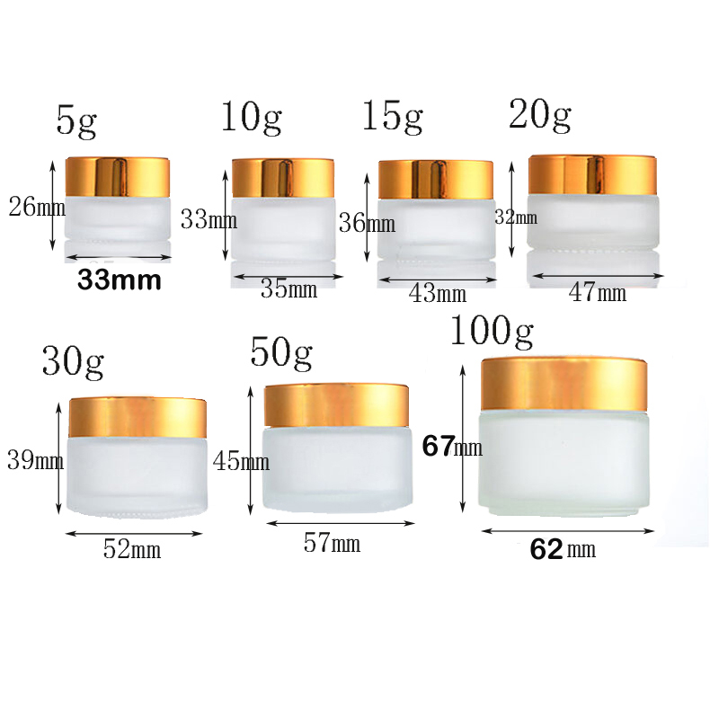 5Pcs 5g-100g Mini Amber Round  - Candle Supplies Glass Jars 评论和价格