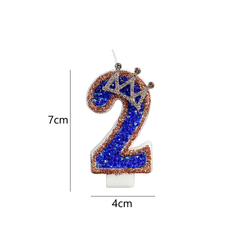Blue Birthday Numbers Candles  - Luxury Candle Supplies Usa 评论和价格