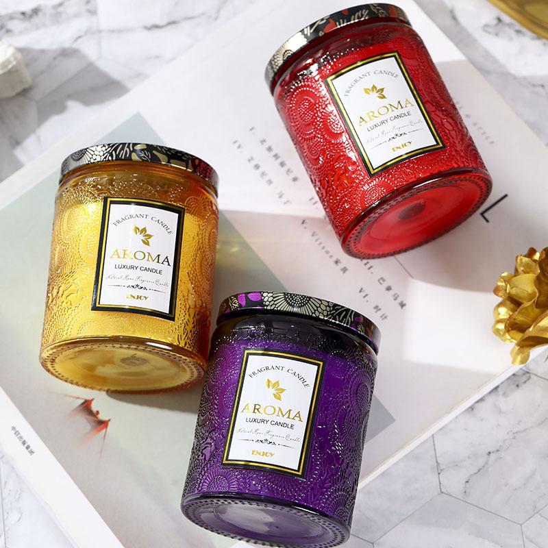 1PC Scented Candle Creative Em - Candle Supplies Glass Jars 评论和价格
