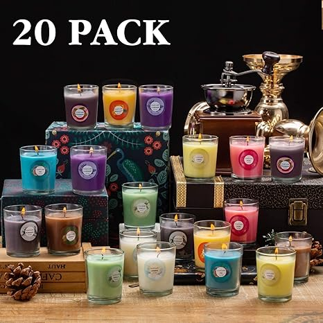20 Packs of Scented Candles (6 - Candle Supplies Glass Jars 评论和价格