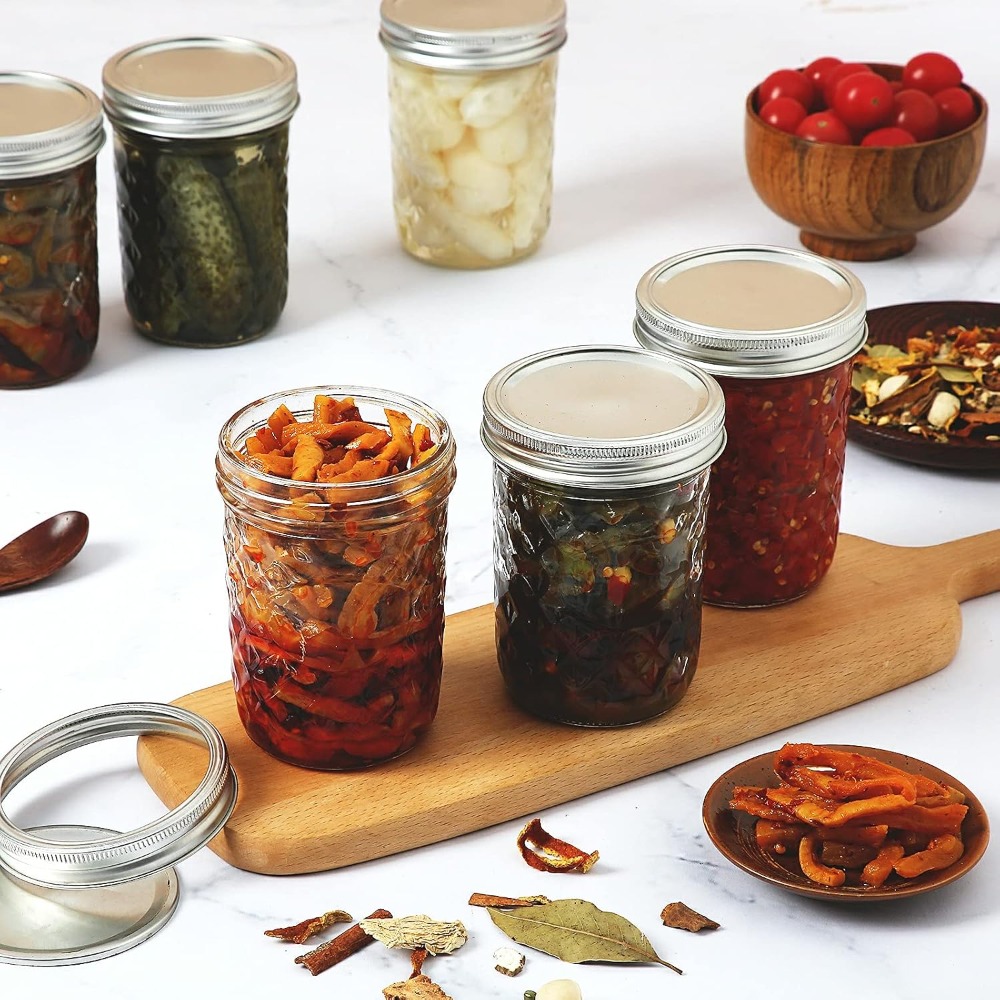 12 Pack 8 oz Mason Jars with A - Mason Jar 8Oz 评论和价格