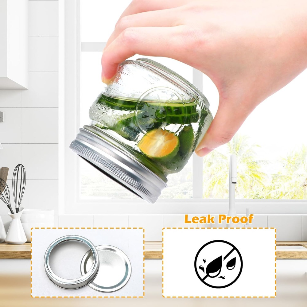 30 Pack 8 oz Mason Jars with L - Mason Jar 8Oz 评论和价格