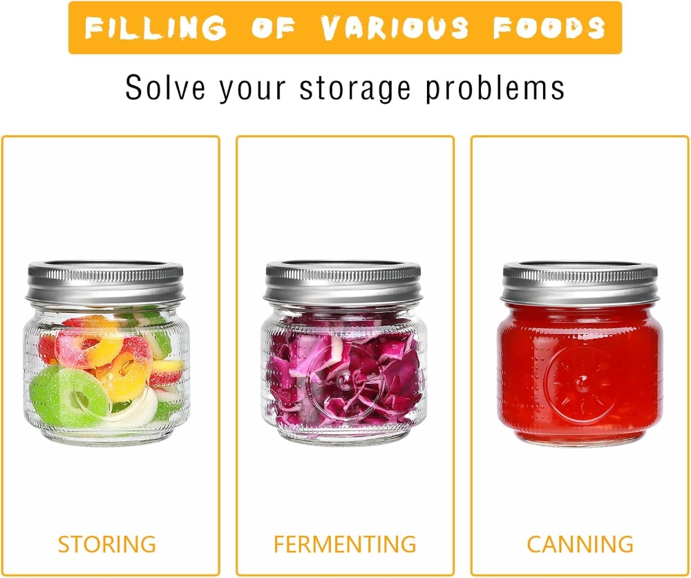 30 Pack 8 oz Mason Jars with L - Mason Jar 8Oz 评论和价格