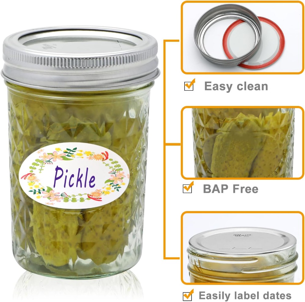 30 Pack 8 oz Mason Jars with A - Mason Jar 8Oz 评论和价格