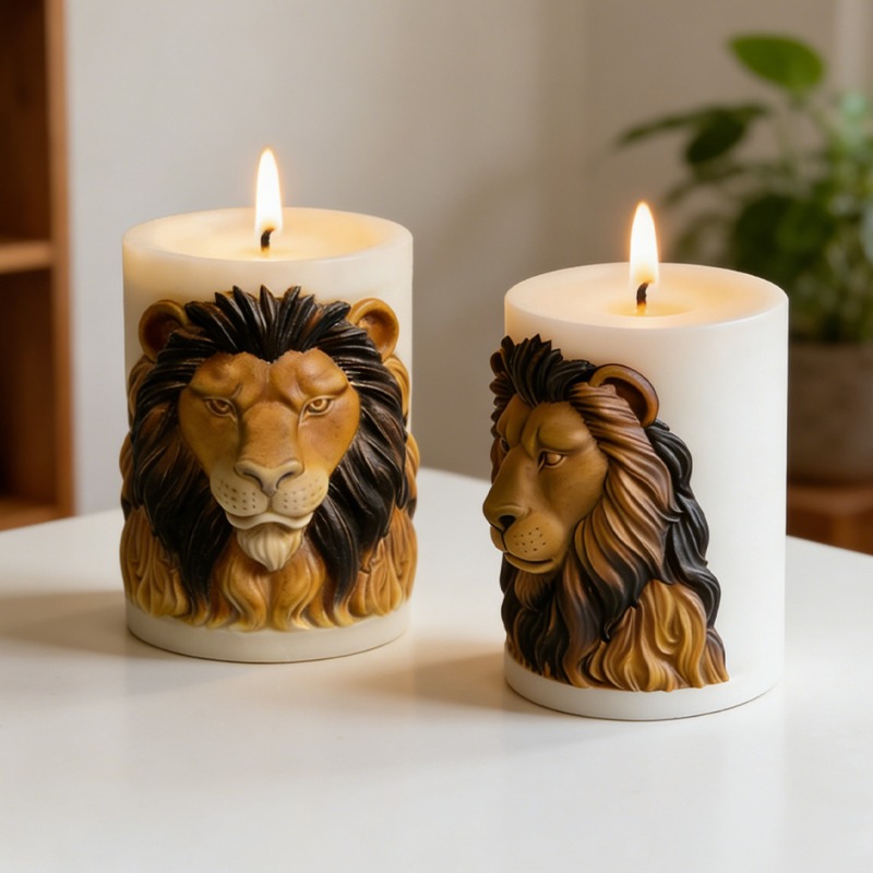 Animals Lion Candle Molds Sili - Luxury Candle Supplies Usa 评论和价格